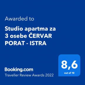Studio apartma za 3 osebe ČERVAR PORAT - ISTRA